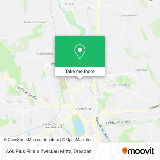 Карта Aok Plus Filiale Zwickau Mitte