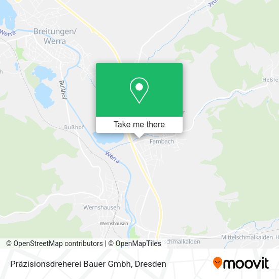Карта Präzisionsdreherei Bauer Gmbh