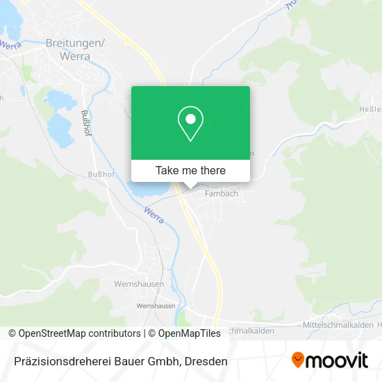 Карта Präzisionsdreherei Bauer Gmbh