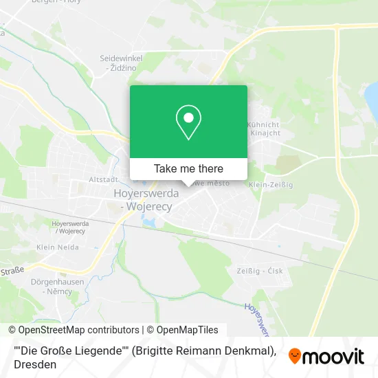 Карта ""Die Große Liegende"" (Brigitte Reimann Denkmal)