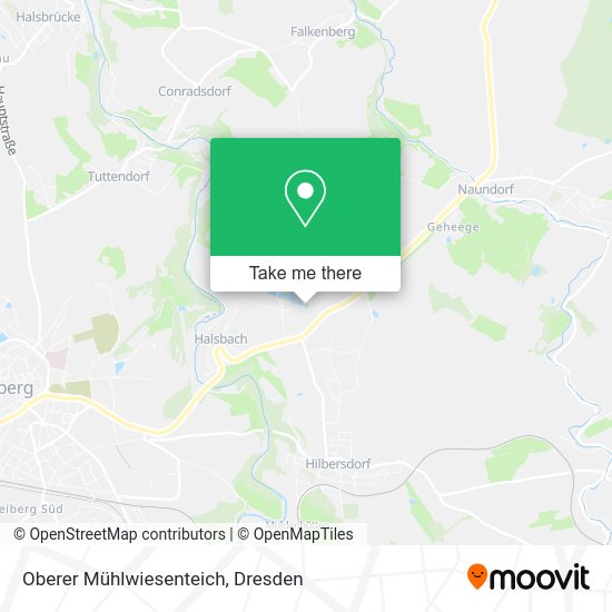 Карта Oberer Mühlwiesenteich