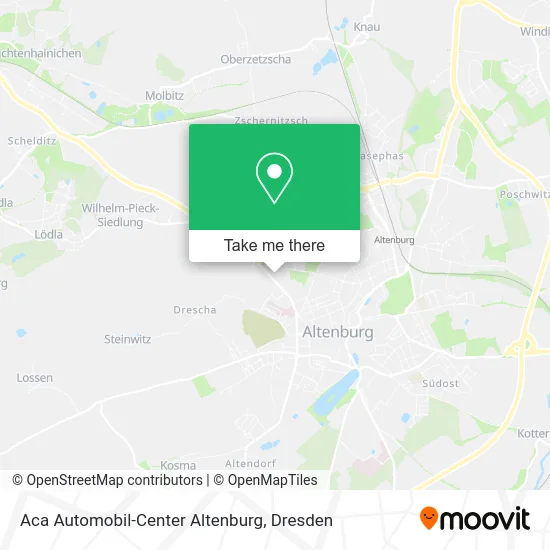 Карта Aca Automobil-Center Altenburg