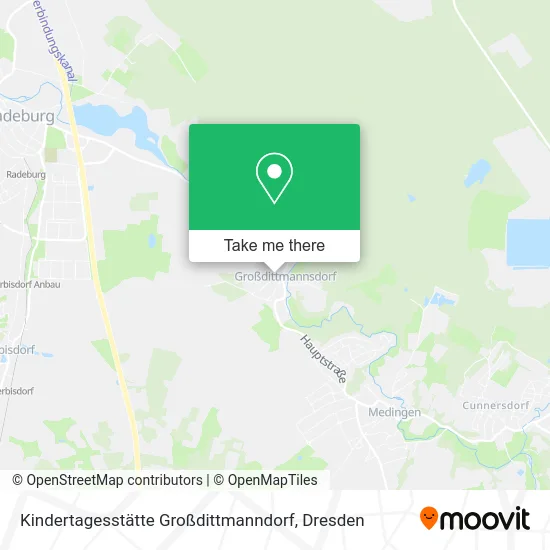 Карта Kindertagesstätte Großdittmanndorf