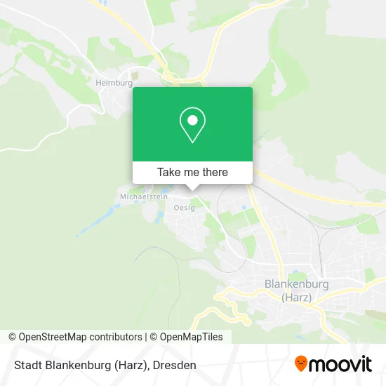 Карта Stadt Blankenburg (Harz)