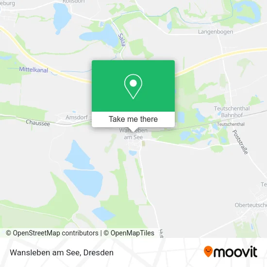 Карта Wansleben am See