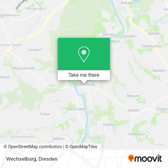 Карта Wechselburg
