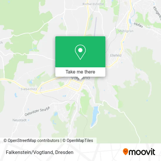 Карта Falkenstein/Vogtland