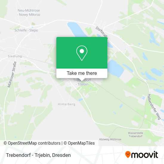Карта Trebendorf - Trjebin