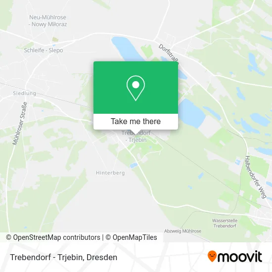 Карта Trebendorf - Trjebin
