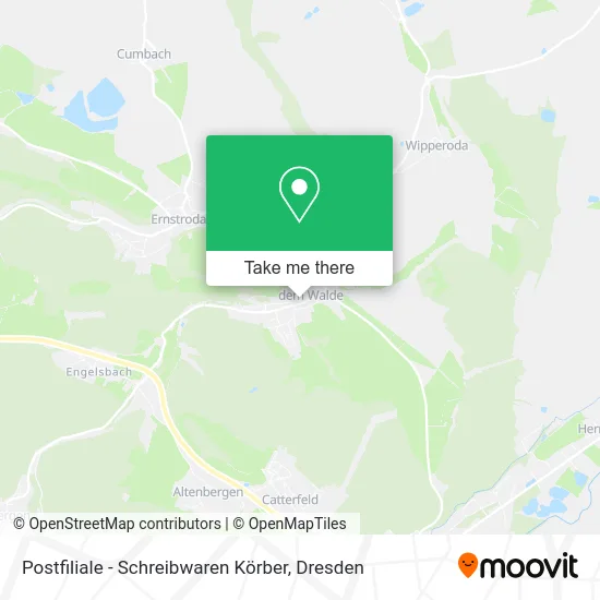 Карта Postfiliale - Schreibwaren Körber