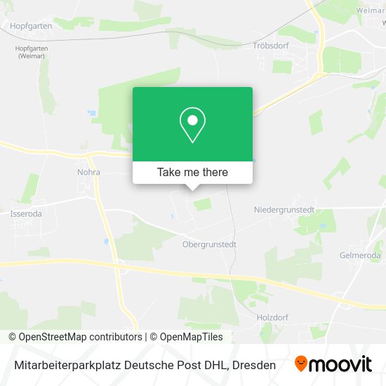 Карта Mitarbeiterparkplatz Deutsche Post DHL