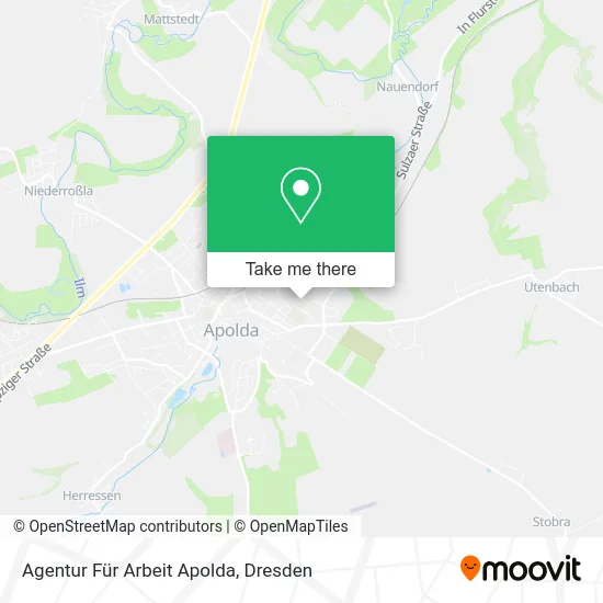 Карта Agentur Für Arbeit Apolda