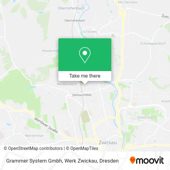 Карта Grammer System Gmbh, Werk Zwickau