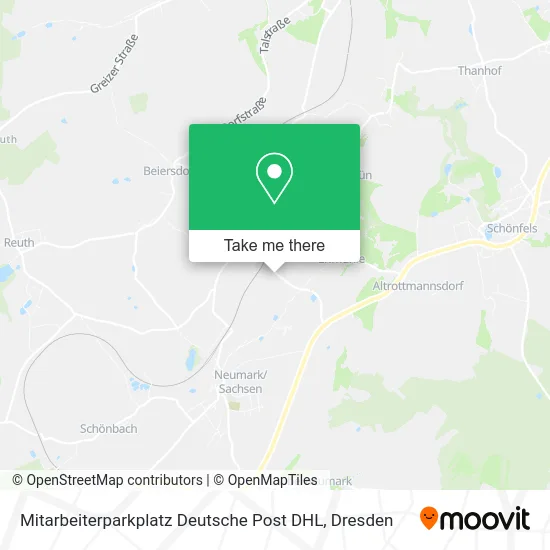 Карта Mitarbeiterparkplatz Deutsche Post DHL