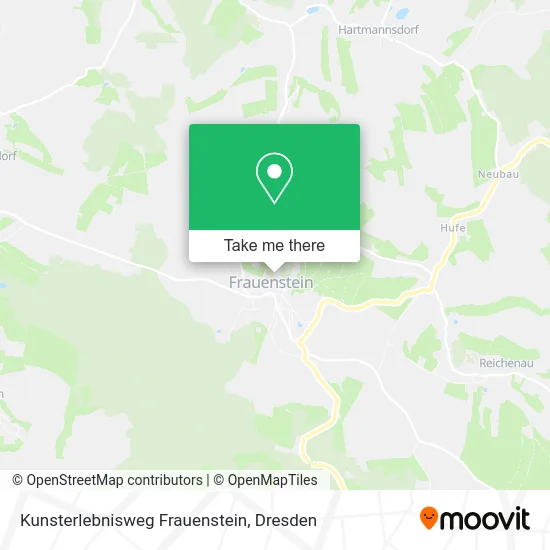 Карта Kunsterlebnisweg Frauenstein