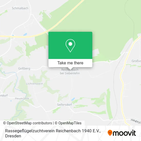 Карта Rassegeflügelzuchtverein Reichenbach 1940 E.V.