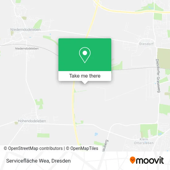 Карта Servicefläche Wea