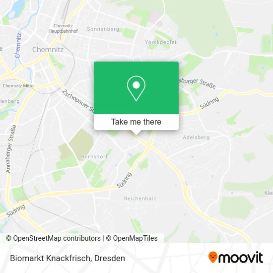 Карта Biomarkt Knackfrisch