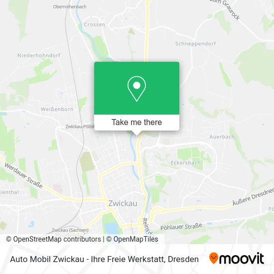 Карта Auto Mobil Zwickau - Ihre Freie Werkstatt