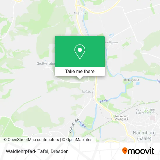 Карта Waldlehrpfad- Tafel