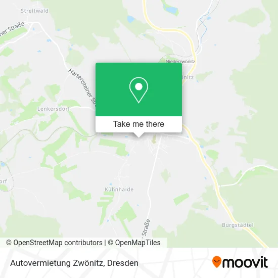Карта Autovermietung Zwönitz