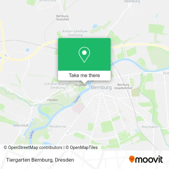 Карта Tiergarten Bernburg