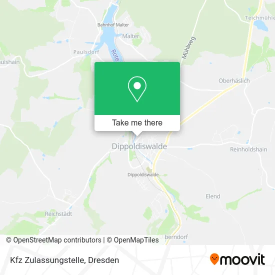 Карта Kfz Zulassungstelle