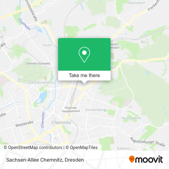 Sachsen-Allee Chemnitz map