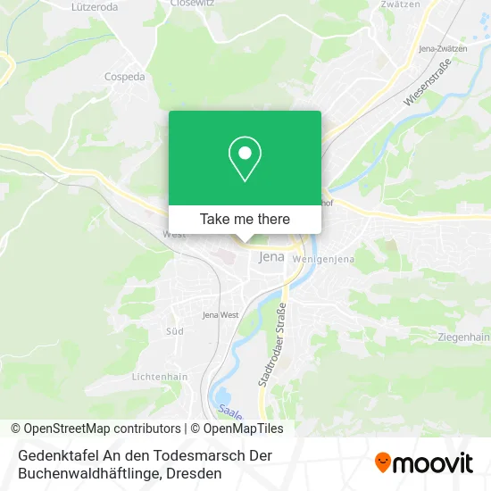 Карта Gedenktafel An den Todesmarsch Der Buchenwaldhäftlinge