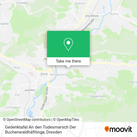 Карта Gedenktafel An den Todesmarsch Der Buchenwaldhäftlinge