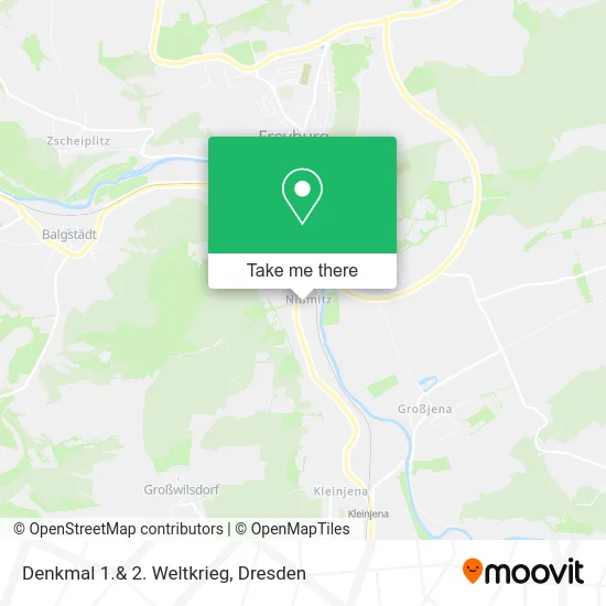 Карта Denkmal 1.& 2. Weltkrieg