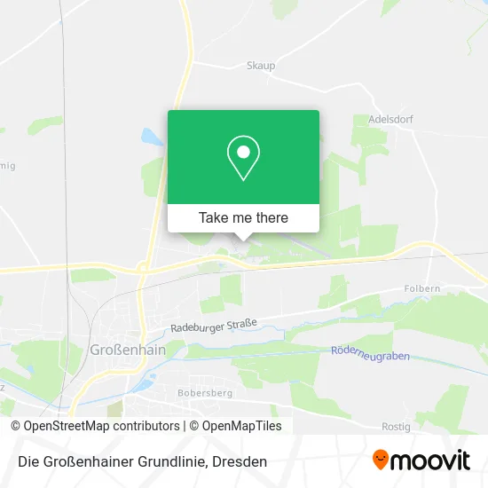 Карта Die Großenhainer Grundlinie
