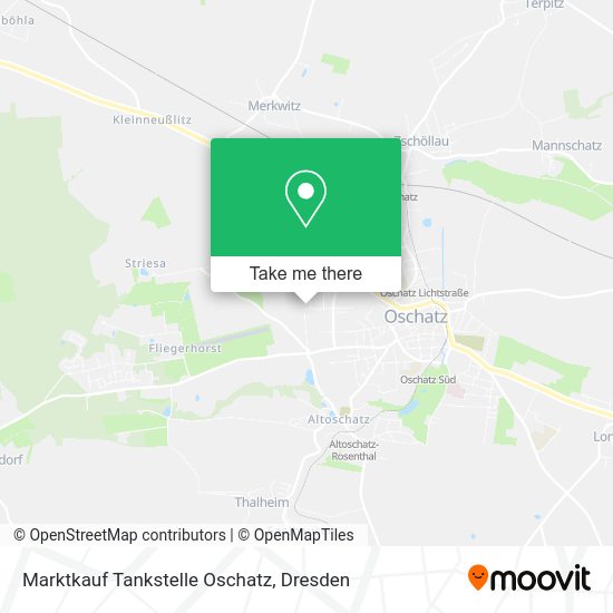 Карта Marktkauf Tankstelle Oschatz