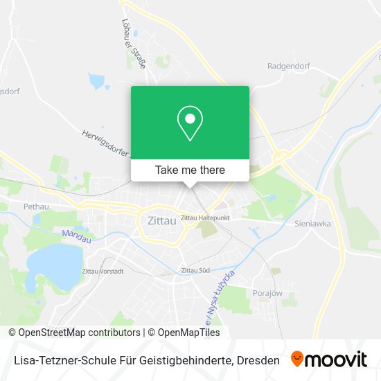 Карта Lisa-Tetzner-Schule Für Geistigbehinderte