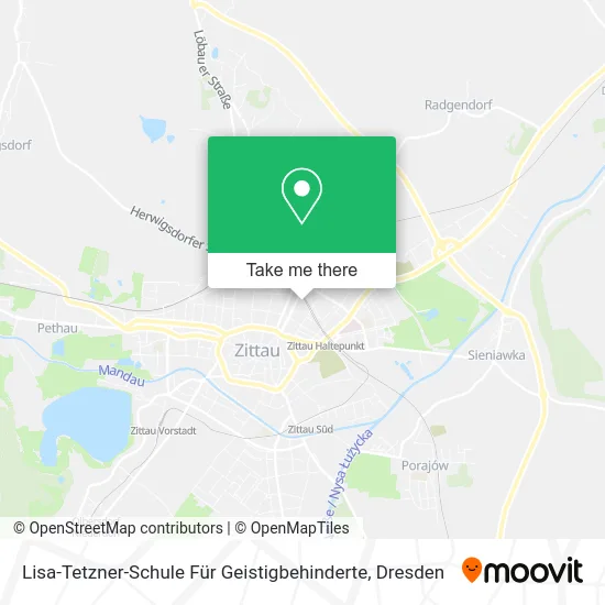 Карта Lisa-Tetzner-Schule Für Geistigbehinderte