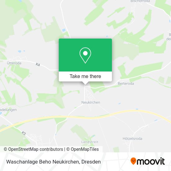 Карта Waschanlage Beho Neukirchen