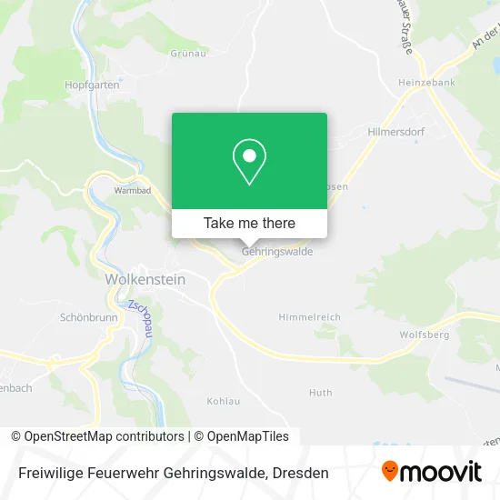Карта Freiwilige Feuerwehr Gehringswalde