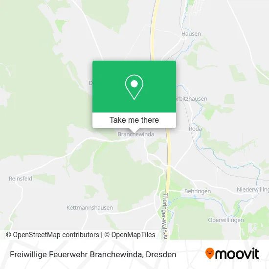 Карта Freiwillige Feuerwehr Branchewinda
