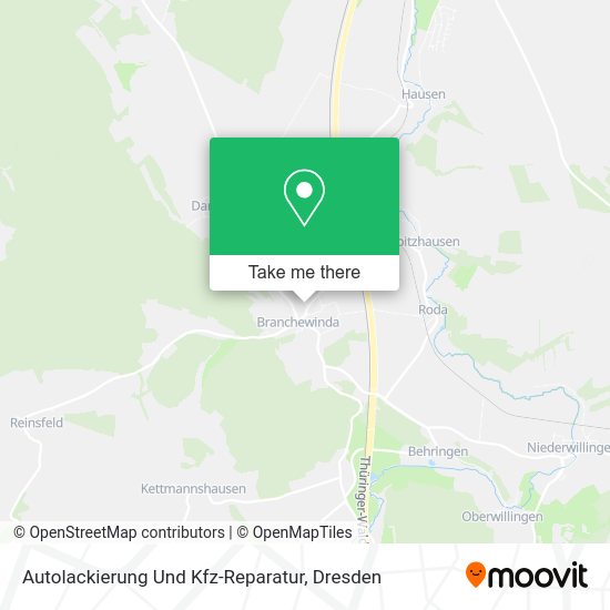 Карта Autolackierung Und Kfz-Reparatur