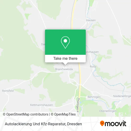 Карта Autolackierung Und Kfz-Reparatur
