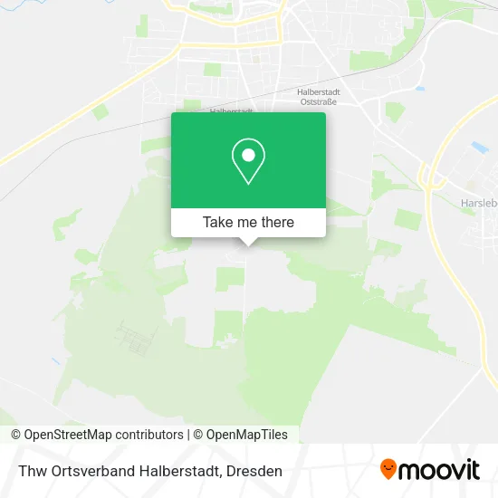 Карта Thw Ortsverband Halberstadt