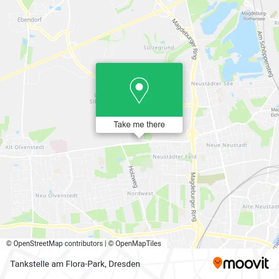 Карта Tankstelle am Flora-Park