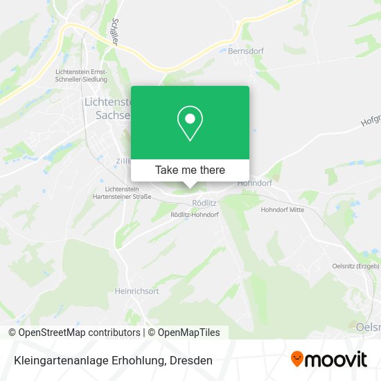 Карта Kleingartenanlage Erhohlung
