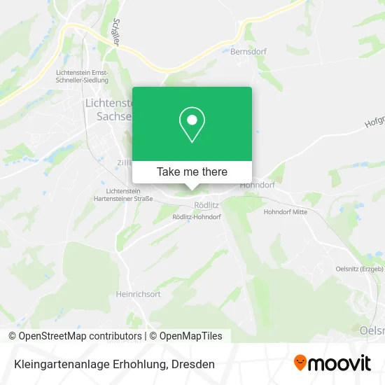 Карта Kleingartenanlage Erhohlung