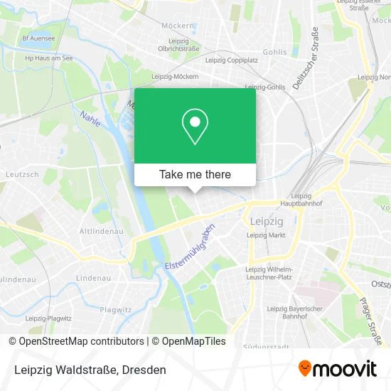 Карта Leipzig Waldstraße