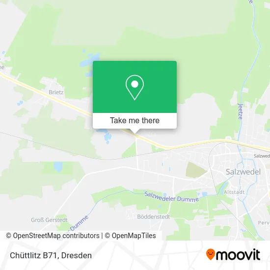 Карта Chüttlitz B71