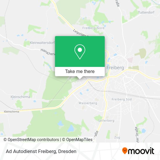 Карта Ad Autodienst Freiberg