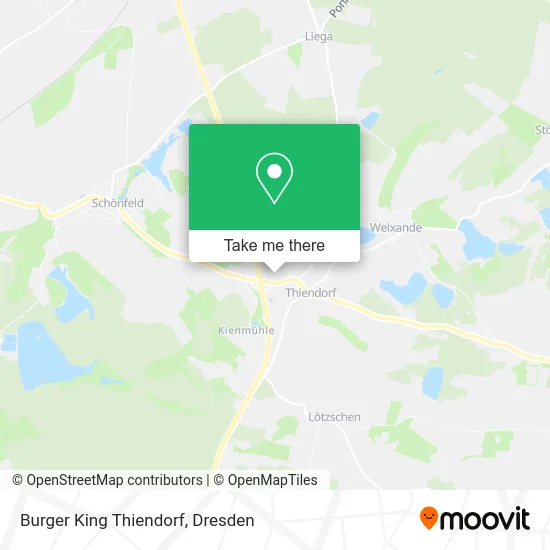 Карта Burger King Thiendorf