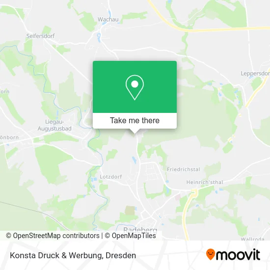 Карта Konsta Druck & Werbung