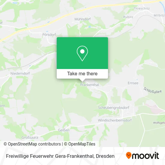 Карта Freiwillige Feuerwehr Gera-Frankenthal